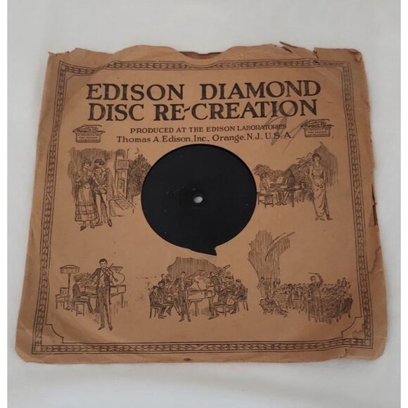 Edison Diamond Disc Record #50635 Waikiki Hawaiian Orchestra/Wheeler Wadsworth - Picture 1 of 6